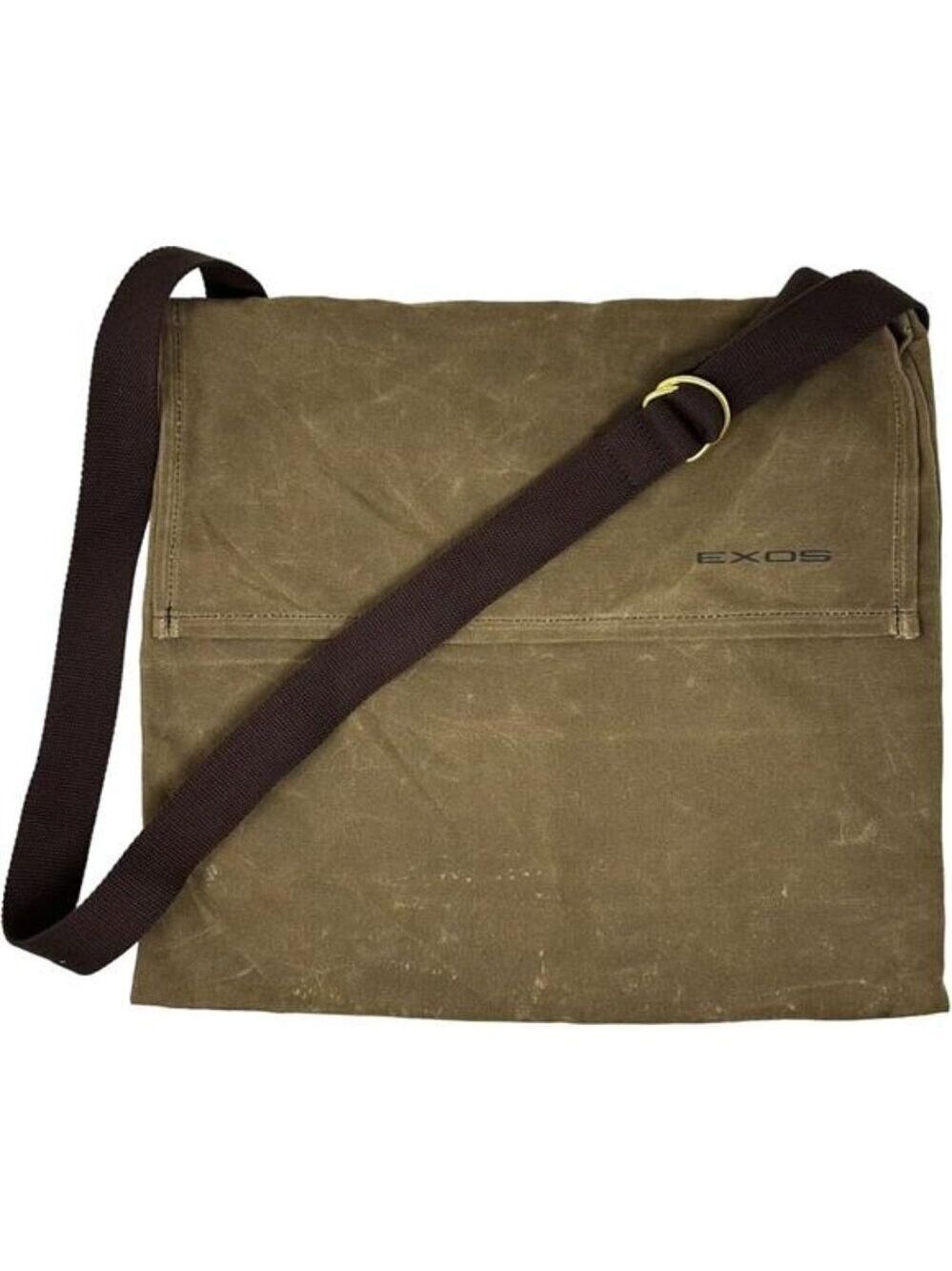 Waxed Canvas Haversack Shoulder Bag Durable Bushcraft Foraging Gardening Bag
